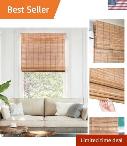 Bamboo roman shade cordless - roman,