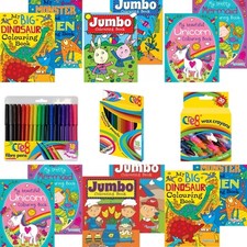 Kids Colouring Books Girls Boys Children Unisex Activity
