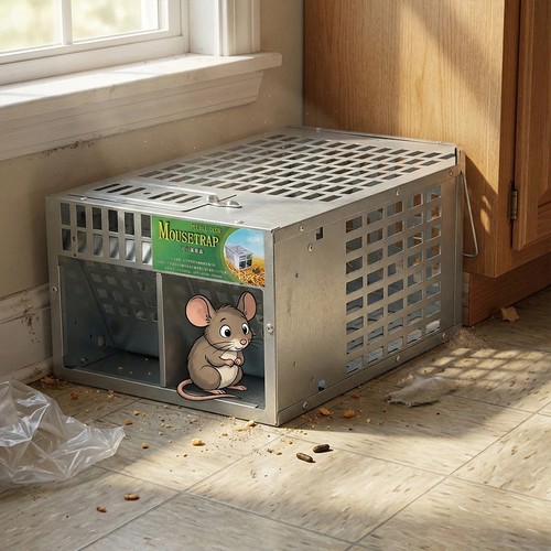 Humane live rat trap - live,