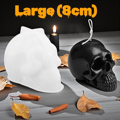 Skull candle moulds - skull, 3d