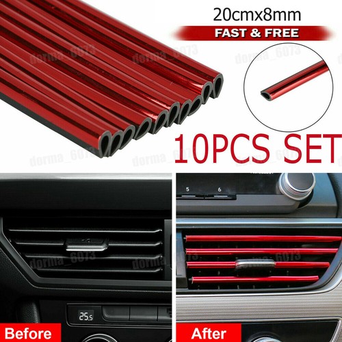 10pcs car accessories - 10pcs, red