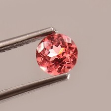 AAA Cool Natural Ceylon Padparadscha Sapphire Loose Round Gemstone Cut 5x5 MM