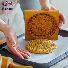 Cookie Cutter Molds Shortbread Mold Wooden Gingerbread Cookie Mold Carved