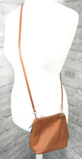 Vera Pelle Tan Leather Crossbody Bag Small with Detachable Strap (AH138K33*)