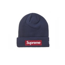 In-Hand Supreme Box Logo beanie FW24 Navy