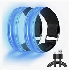 2 Pack USB Rechargeable LED Armband Flashing Reflective Running Exercise Light