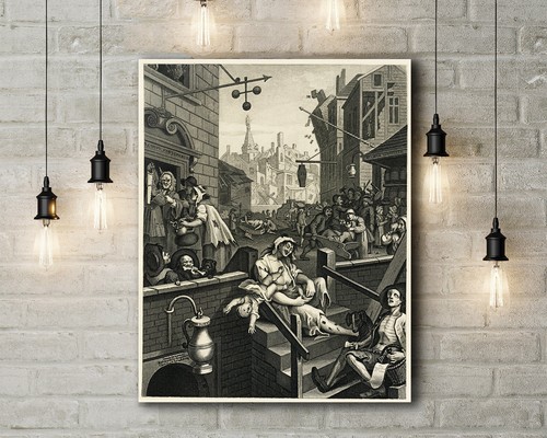William hogarth gin - hogarth:, lane