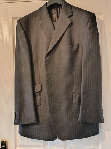 Magee mens grey pinstripe - grey,