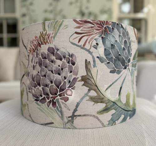 Floral thistle lamp shade - lamp,
