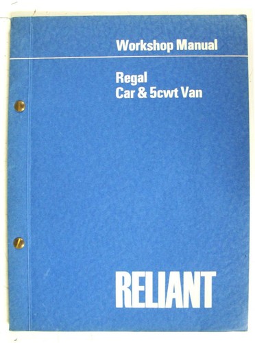 Reliant regal 5cwt van car - van, +