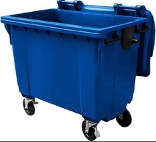 1100L Blue Wheelie Bin