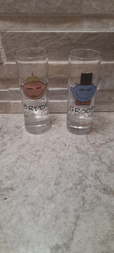 Bride and groom shots glass - bride,