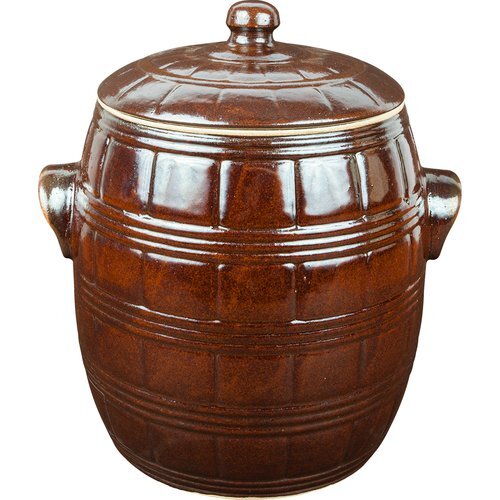 Stoneware barrel crock - stoneware,
