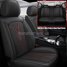 For BMW Car 5-Seat Covers Waterproof Leather Front & Rear Full Set Cushion