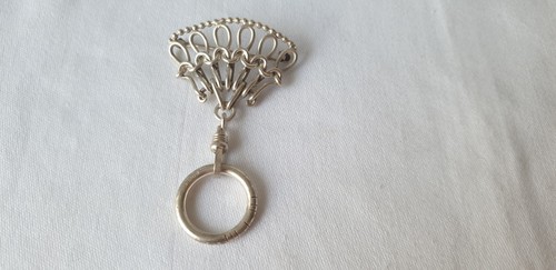Silver chatelaine brooch - chatelaine, ?