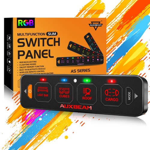 Auxbeam gang rgb slim - gang, switch
