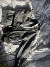 avirex black leather bomber