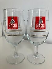 2 x New Madri Pint Glasses Brand New Pub Bar Mancave