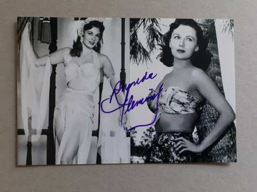 Rhonda fleming hand signed - rhonda,