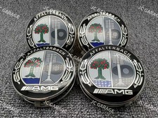 AMG Affalterbach Apple Tree Black 75mm Wheel Center Cap Hub Cap Mercedes-Benz