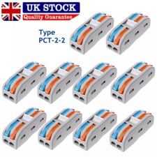 1-10x Reusable SPL-2 Line Electrical Connectors Wire Block Clamp Terminal Cable