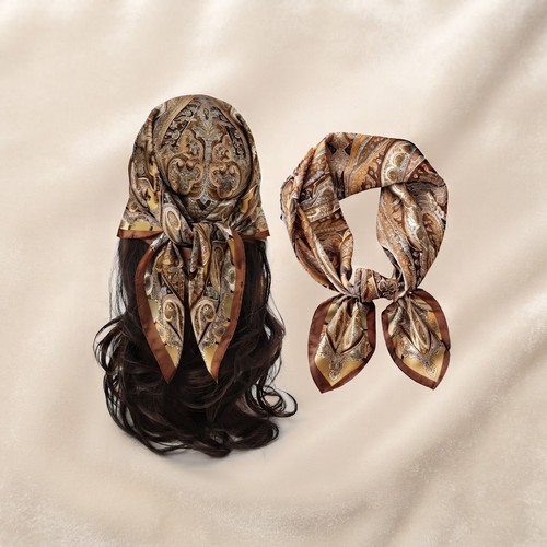 Women 70x70cm silk scarf - 70x70cm,