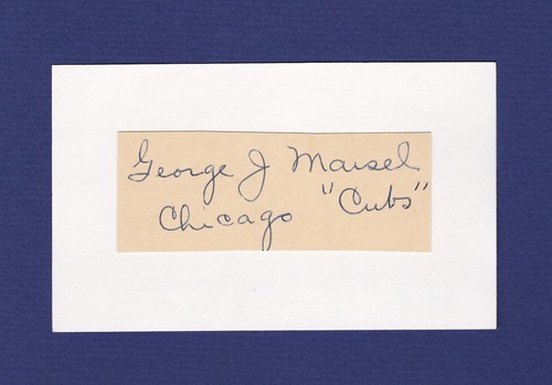 George maisel signed baseball - maisel,