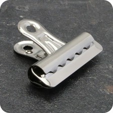Metal Silver Grip Clip Letters