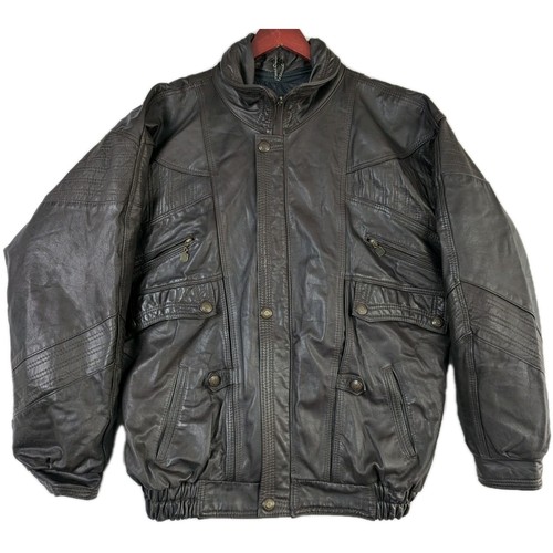 Men real leather jacket - men’s,