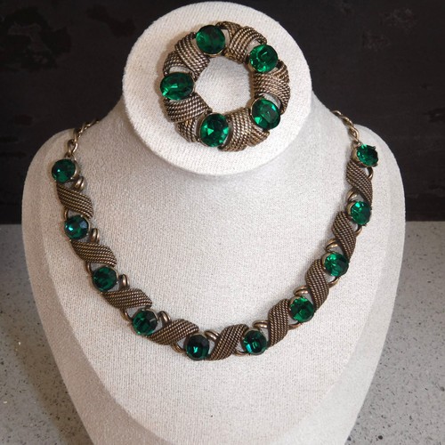 Necklace brooch set - necklace,