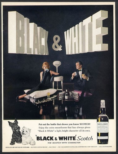 Black white scotch 1962 - white,