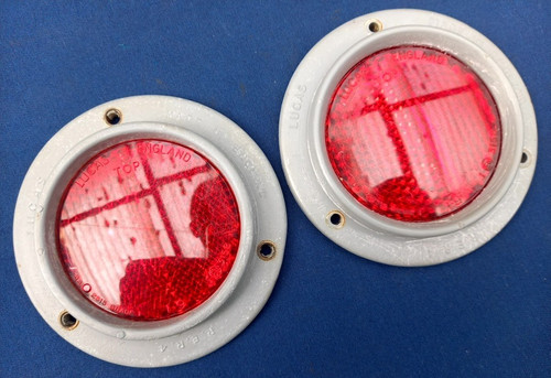 Pair lucas red reflectors - pair,