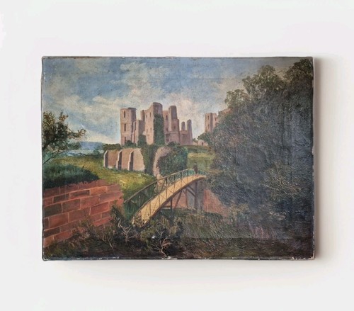 Old antique oil - antique, on