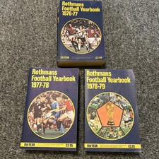 ROTHMANS FOOTBALL YEARBOOK  1976/77 1977/78  1978/79 Softback Number 7 8 9 
