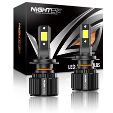 NIGHTEYE 2X H7 LED Headlight KIT Canbus Error Free 72W 15000LM 6500K Bulbs White