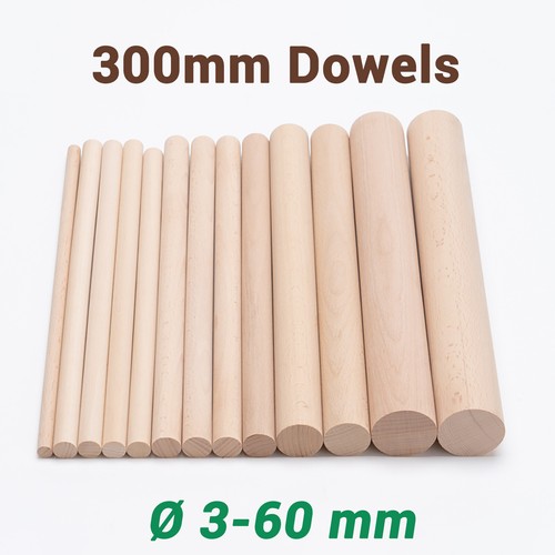Wooden dowel rod 3mm 5mm - wooden, 8mm