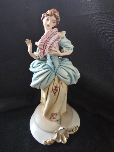 Vintage capodimonte lady with - vintage,