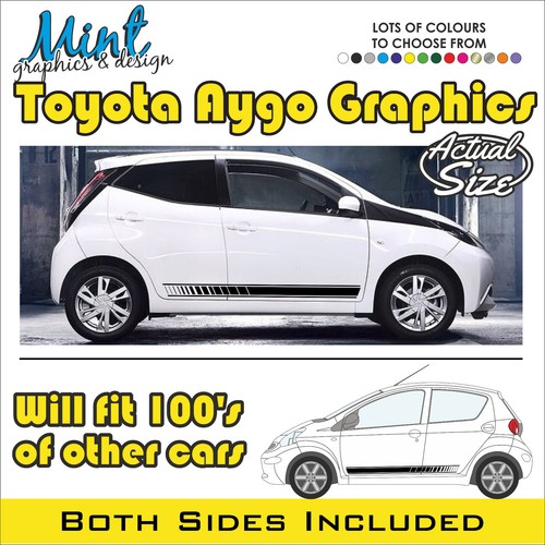 Toyota aygo side stripes 5dr - toyota,