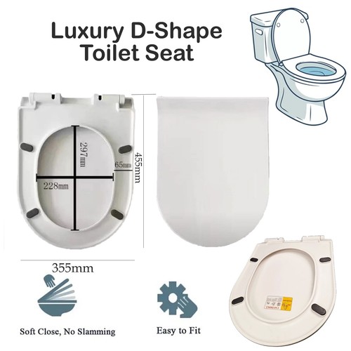 Luxury shape toilet - d-shape,