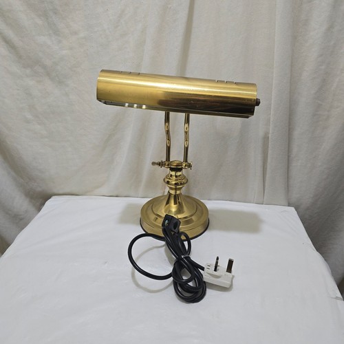 Vintage brass bankers desk - brass,