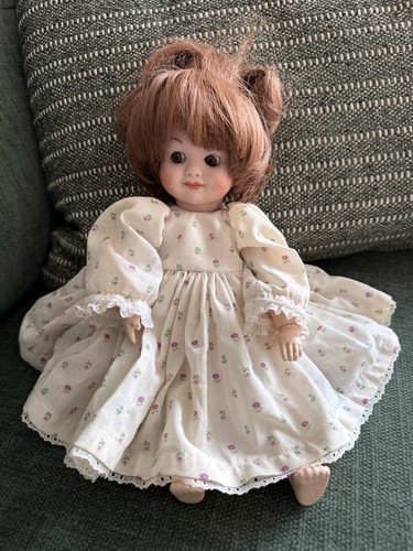 Vintage doll porcelain wooden - vintage,