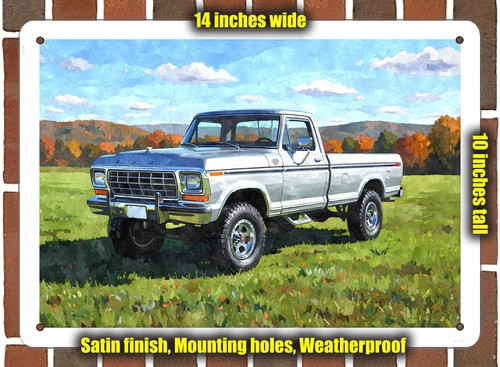 Metal sign 1979 ford f150 - sign,