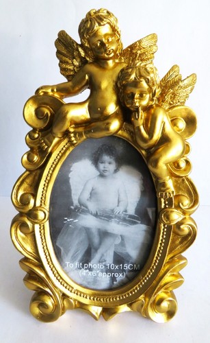 Dehner gold photo frame resin - gold,