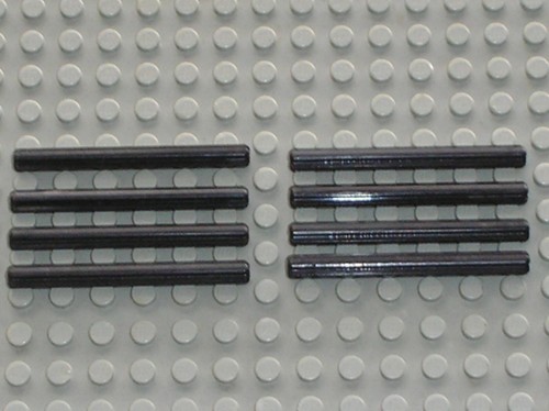 Lego technic black axle 6 - black,