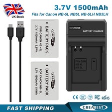 2Pcs NB-5L NB-5LH NB5L