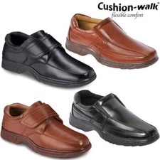 Cushion Walk Men's Superlite WideFit Gel Pad Casual SlipOn/Touch Fastening Shoes