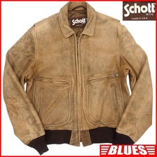 Made in America Schott Men s L Leather Flight Jacket Schott 40  Leather Blouso