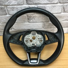 Genuine Skoda Superb 5E3 Sportline, flat bottom leather steering wheel. DSG. 8A
