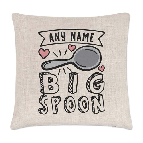 Personalised big spoon cushion - personalised,