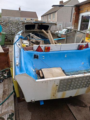 Boat and trailer - boat,